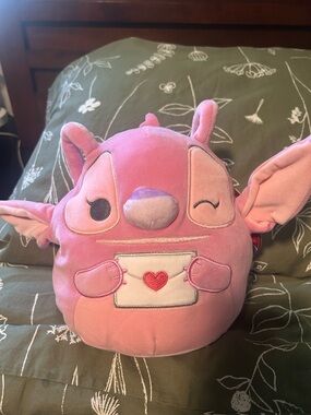 Valentine Squishmallow Angel Plush w/ Tag – Pink Stitch Disney Inspired